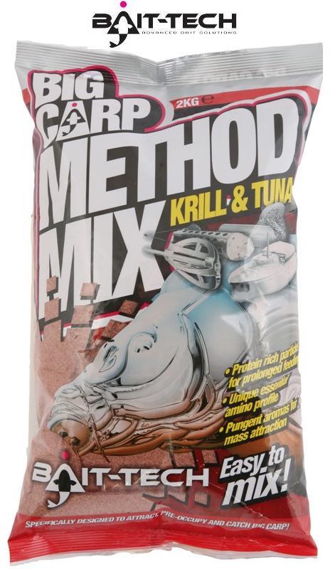Fotografie Bait-Tech krmítková směs Big Carp Method Mix Krill & Tuna 2 kg